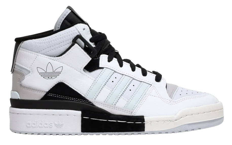 Adidas Exhibit Mid (White Halo Mint) basketball shoe