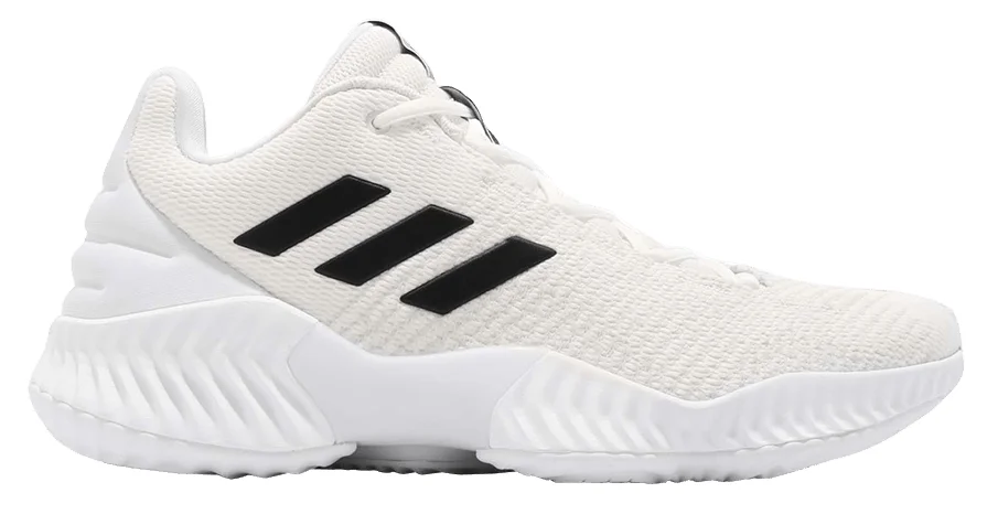 Adidas Pro Bounce 2018 Low (Crystal White) basketball shoe