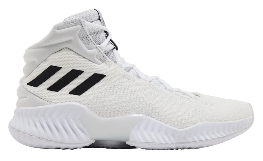 Adidas Pro Bounce 2018 (White Black) basketball shoe