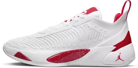 Jordan Luka 1 (White/Red) basketball shoe