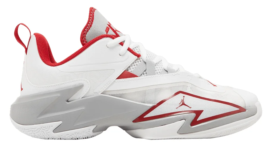 Jordan One Take 3 (White Gym Red) basketball shoe
