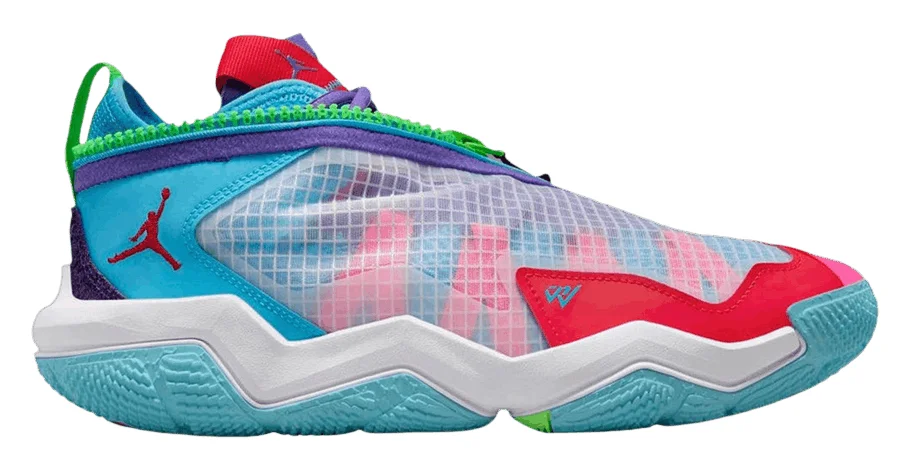 Jordan Why Not Zer0.6 (White Siren Red Blue Grape) basketball shoe