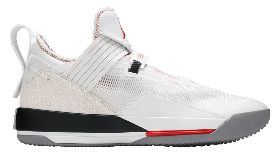 Jordan XXXIII Low (White/Red) basketball shoe