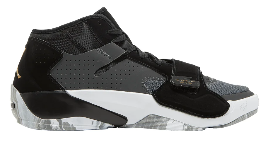Jordan Zion 2 (Black Metallic Gold) basketball shoe