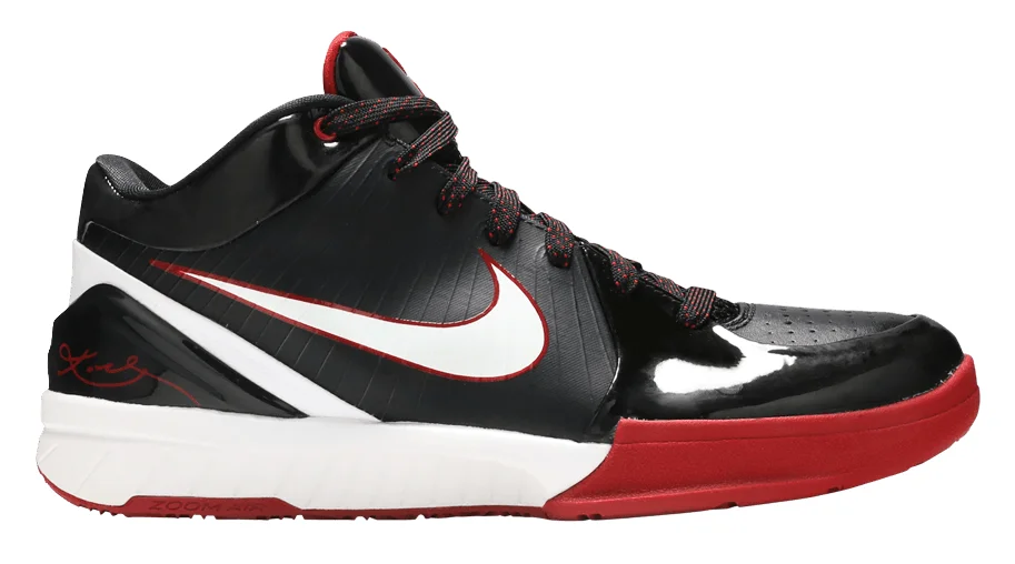 Nike Kobe 4 (Bred) basketball shoe