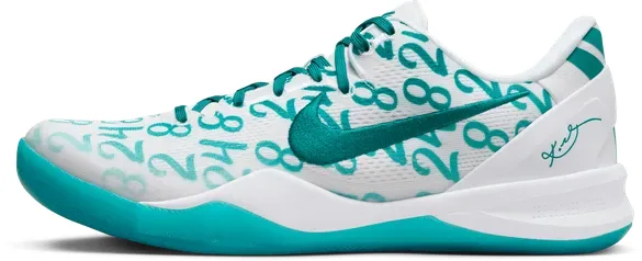 Nike Kobe 8 Protro (White/Black) basketball shoe