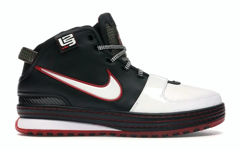 Nike LeBron 6 (White/Red) basketball shoe