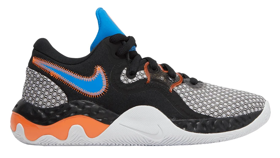 Nike Renew Elevate 2 (Black Total Orange) basketball shoe