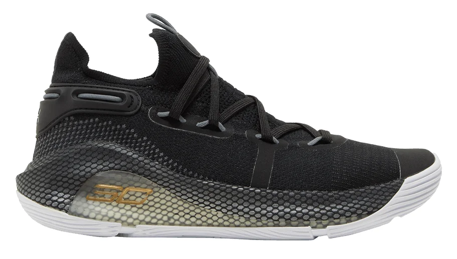 UA Curry 6 (Black Gold Metallic) basketball shoe