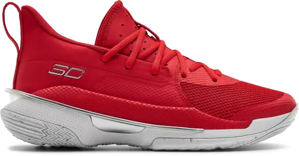 UA Curry 7 (White/Red) basketball shoe