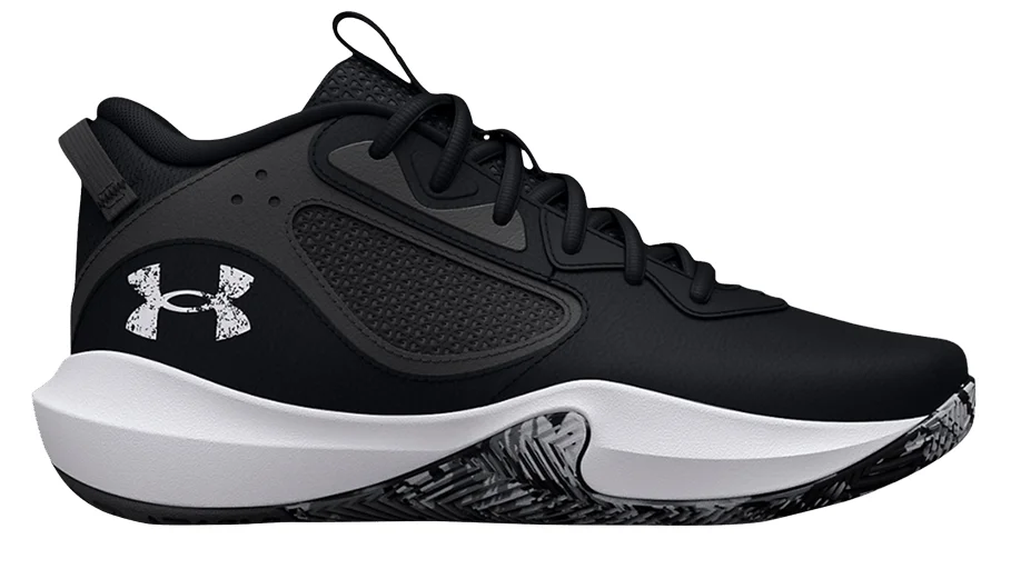 UA Lockdown 6 (Black White) basketball shoe