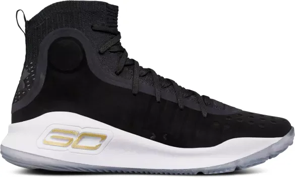 Under Armour Curry 4 (Black/White) basketball shoe
